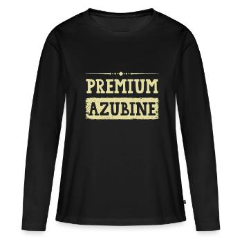 Premium Azubine - Frauen Premium Bio Langarmshirt - Schwarz - Vorne - Julia (174cm)