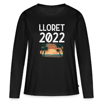 Lloret De Mars 2022 - T-shirt manches longues Premium bio Femme - noir - Devant - Julia (174cm)