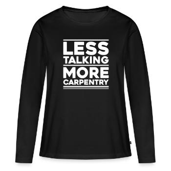 Zimmerer Zimmermann Zimmerei Carpenter Carpentry - Women's Premium Organic Long Sleeve Shirt - black - Front - Julia (174cm)