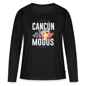 Cancun Mode - Women's Premium Organic Long Sleeve Shirt - black - Front - Julia (174cm)
