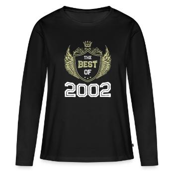 2002 best of - Women's Premium Organic Long Sleeve Shirt - black - Front - Julia (174cm)