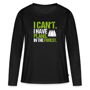 Forester Forestry Forester Forest Worker Forest - Women's Premium Organic Long Sleeve Shirt - black - Front - Julia (174cm)