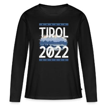 Tyrol 2022 - T-shirt manches longues Premium bio Femme - noir - Devant - Julia (174cm)