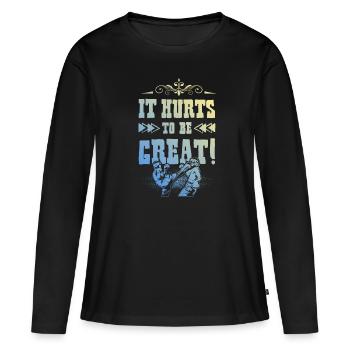 Mixed matrial arts - Women's Premium Organic Long Sleeve Shirt - black - Front - Julia (174cm)