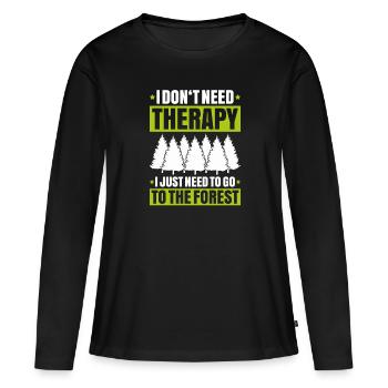 Forester Forestry Forester Forest workers Forest - Women's Premium Organic Long Sleeve Shirt - black - Front - Julia (174cm)