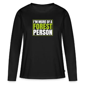 Forester Forestry Forester Forest workers Forest - Women's Premium Organic Long Sleeve Shirt - black - Front - Julia (174cm)