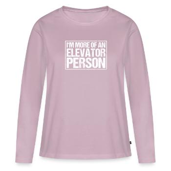Elevator Fitter Elevator Mechanic Elevator Mechanic - Women's Premium Organic Long Sleeve Shirt - dusky pink - Front - Julia (174cm)