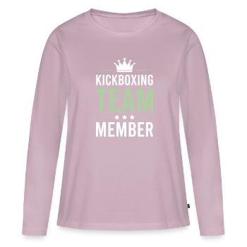 Kickboxing Team - Frauen Premium Bio Langarmshirt - Altrosa - Vorne - Julia (174cm)