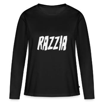 Opération et contrôle Raid - T-shirt manches longues Premium bio Femme - noir - Devant - Julia (174cm)