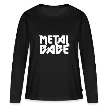 Metal Babe - Heavy Metal - T-shirt manches longues Premium bio Femme - noir - Devant - Julia (174cm)
