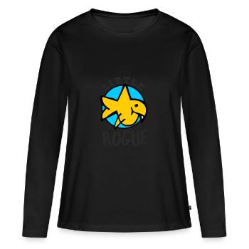 La fronde est un petit méchant - T-shirt manches longues Premium bio Femme - noir - Devant - Julia (174cm)