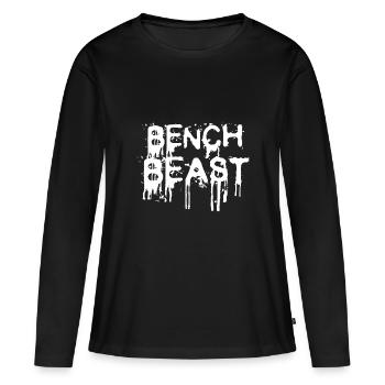 Bank Beast - Culturisme - T-shirt manches longues Premium bio Femme - noir - Devant - Julia (174cm)
