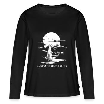 a japanese ghost story - Frauen Premium Bio Langarmshirt - Schwarz - Vorne - Julia (174cm)