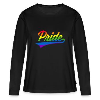 PRIDE LGBT CSD - T-shirt manches longues Premium bio Femme - noir - Devant - Julia (174cm)