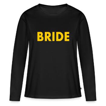 Bride - Women's Premium Organic Long Sleeve Shirt - black - Front - Julia (174cm)