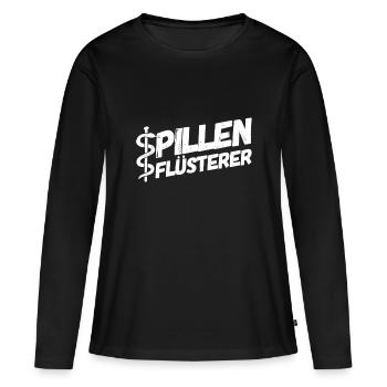 Apotheker Apotheke Pharmazeut - Frauen Premium Bio Langarmshirt - Schwarz - Vorne - Julia (174cm)