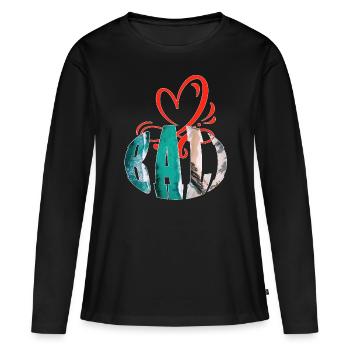 Bali - Indonésie - T-shirt manches longues Premium bio Femme - noir - Devant - Julia (174cm)