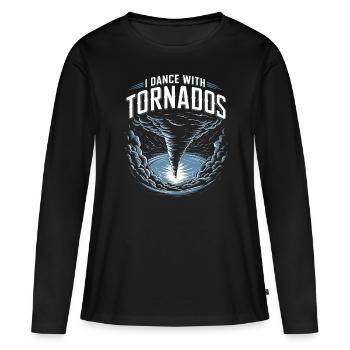 Costume de chasseur de tempête Chasseur de tempête - T-shirt manches longues Premium bio Femme - noir - Devant - Julia (174cm)