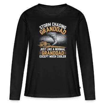 Costume de chasseur de tempête Chasseur de tempête - T-shirt manches longues Premium bio Femme - noir - Devant - Julia (174cm)