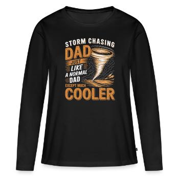 Costume de chasseur de tempête Chasseur de tempête - T-shirt manches longues Premium bio Femme - noir - Devant - Julia (174cm)