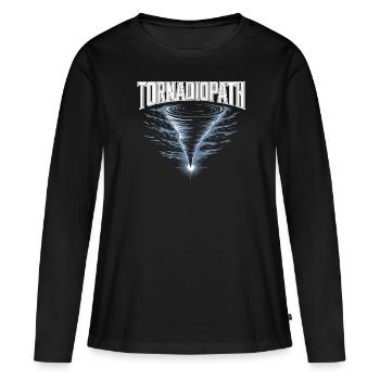 Costume de chasseur de tempête Chasseur de tempête - T-shirt manches longues Premium bio Femme - noir - Devant - Julia (174cm)