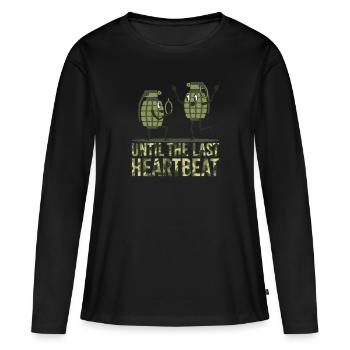 Granate Hochzeitsring Ehering Sicherung Antrag - Frauen Premium Bio Langarmshirt - Schwarz - Vorne - Julia (174cm)
