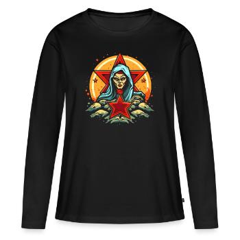 The Star and the Fortune Teller - Women's Premium Organic Long Sleeve Shirt - black - Front - Julia (174cm)