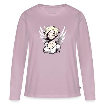 Alternate Anime Angel Girl - Women's Premium Organic Long Sleeve Shirt - dusky pink - Front - Julia (174cm)