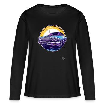 Classic classic car: Lowrider legend - Women's Premium Organic Long Sleeve Shirt - black - Front - Julia (174cm)