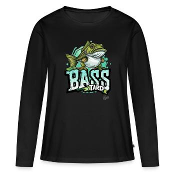 Horreur Bar Le Poisson Bâtard - T-shirt manches longues Premium bio Femme - noir - Devant - Julia (174cm)