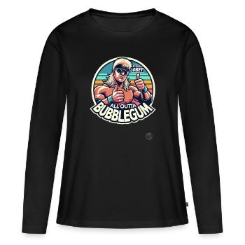Never Obey, All Outta Bubblegum - Women's Premium Organic Long Sleeve Shirt - black - Front - Julia (174cm)