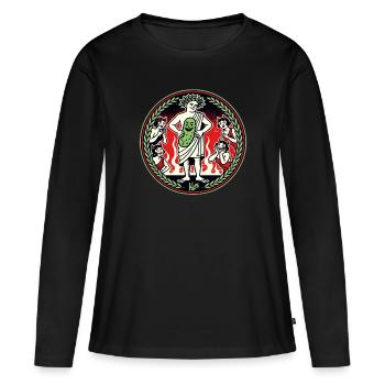 Purgatoire romain antique, Dante montre le concombre - T-shirt manches longues Premium bio Femme - noir - Devant - Julia (174cm)