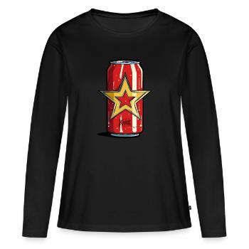 Refreshing Soda Drink Can - Women's Premium Organic Long Sleeve Shirt - black - Front - Julia (174cm)