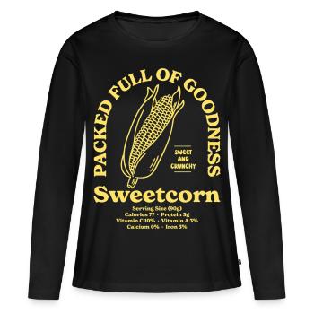 Sweetcorn Nutritional - Women's Premium Organic Long Sleeve Shirt - black - Front - Julia (174cm)