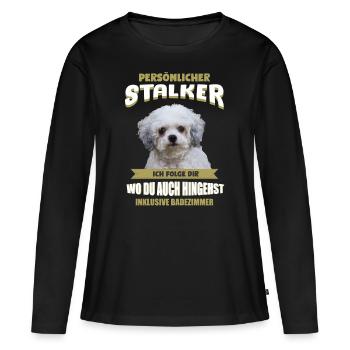 Bolonka Zwetna - Bolonka - Frauen Premium Bio Langarmshirt - Schwarz - Vorne - Julia (174cm)