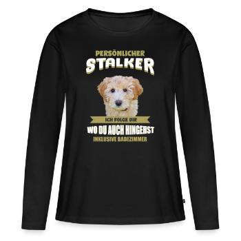Labradoodle - Frauen Premium Bio Langarmshirt - Schwarz - Vorne - Julia (174cm)