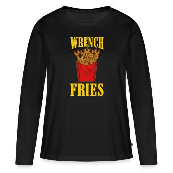Mechanic - Because Even Engineers Need Heroes - Women's Premium Organic Long Sleeve Shirt - black - Front - Julia (174cm)