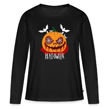 Halloween 22 - T-shirt manches longues Premium bio Femme - noir - Devant - Julia (174cm)
