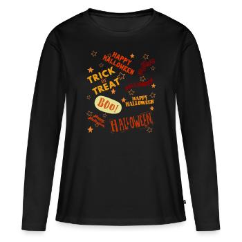 PAS PARFAIT - T-shirt manches longues Premium bio Femme - noir - Devant - Julia (174cm)