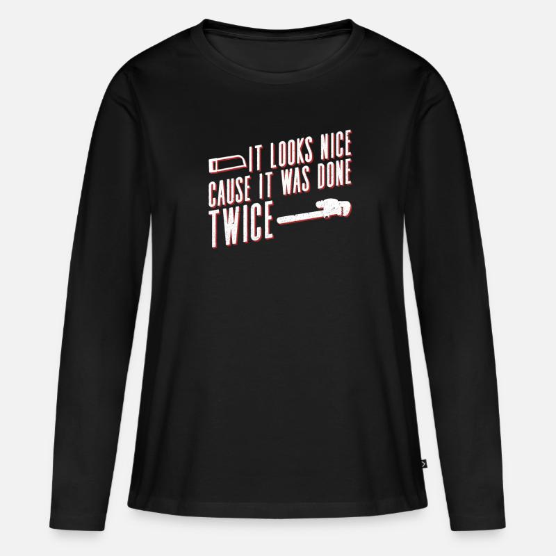 Cutting machine operator CNC machine operator - Women's Premium Organic Long Sleeve Shirt - black