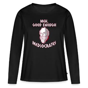 Mythologie grecque Dieu grec ancien - T-shirt manches longues Premium bio Femme - noir - Devant - Julia (174cm)