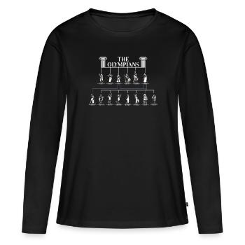Mythologie grecque Dieu grec ancien - T-shirt manches longues Premium bio Femme - noir - Devant - Julia (174cm)