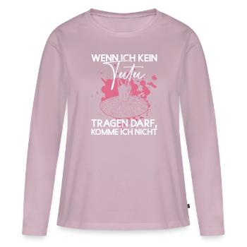 Tutu Ballett Tänzerin Lustig Ballerina - Frauen Premium Bio Langarmshirt - Altrosa - Vorne - Julia (174cm)
