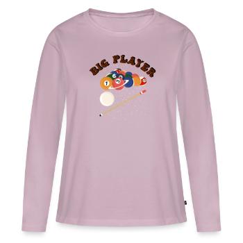A billiard player! - Women's Premium Organic Long Sleeve Shirt - dusky pink - Front - Julia (174cm)