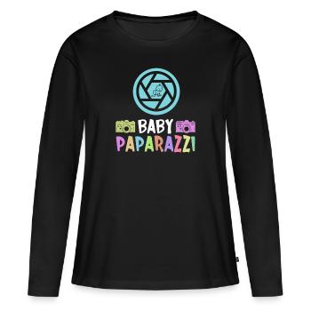 Newborn Photographer Baby Photography Saying - Women's Premium Organic Long Sleeve Shirt - black - Front - Julia (174cm)