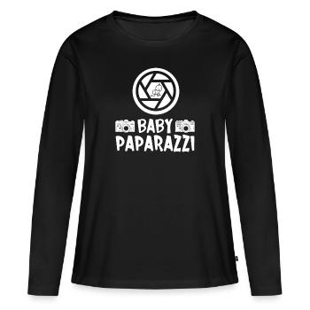 Newborn Photographer Baby Photography Saying - Women's Premium Organic Long Sleeve Shirt - black - Front - Julia (174cm)