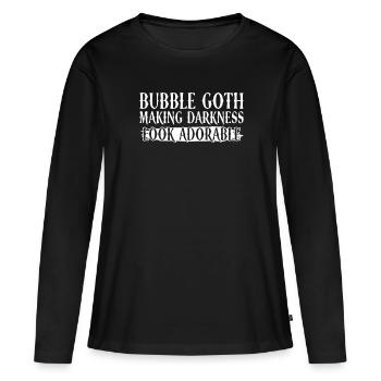 Les ténèbres Bubble Goth ont l’air adorables - Goth - T-shirt manches longues Premium bio Femme - noir - Devant - Julia (174cm)