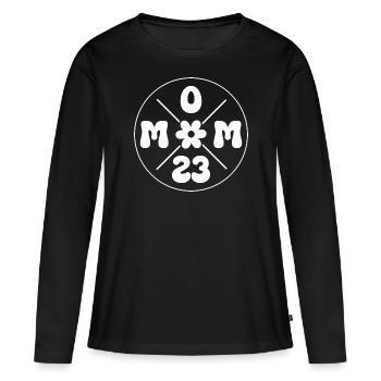 Maman 2023 Future Maman Fête Des Mères - T-shirt manches longues Premium bio Femme - noir - Devant - Julia (174cm)