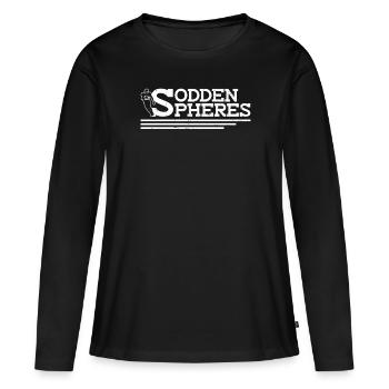 Durchweichte Kugeln - Lustiger American Football - Frauen Premium Bio Langarmshirt - Schwarz - Vorne - Julia (174cm)