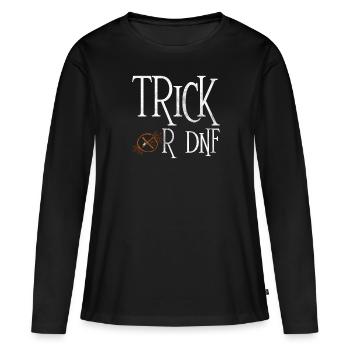 Astuce ou DNF - Geocaching Geocacher - T-shirt manches longues Premium bio Femme - noir - Devant - Julia (174cm)